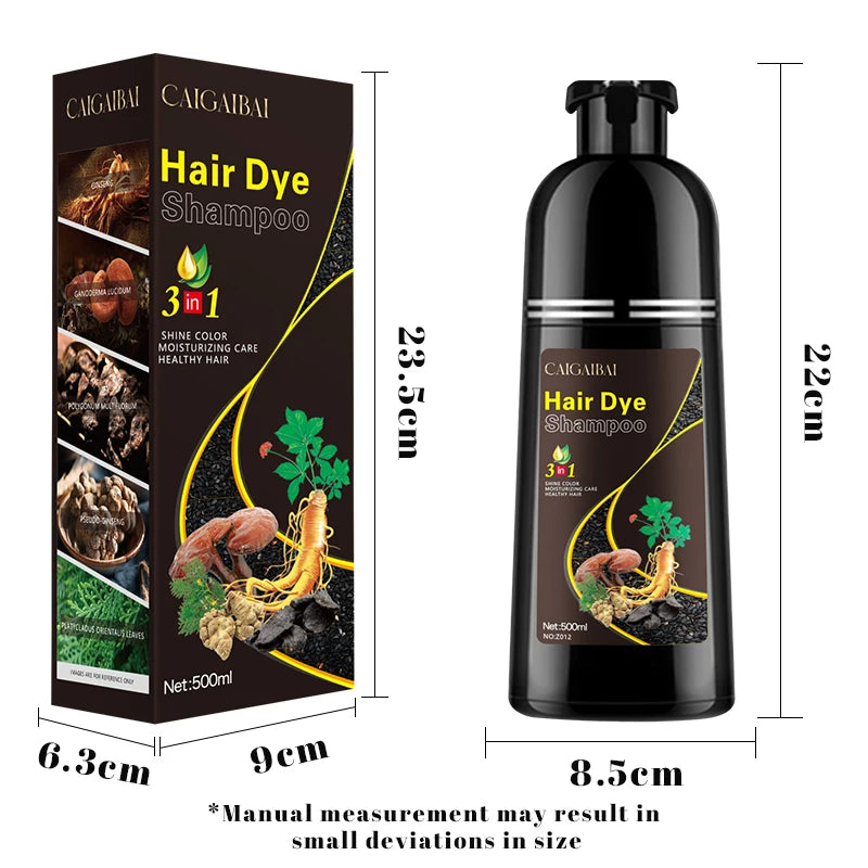 Shampoo Colorante Erbe Nero e marrone