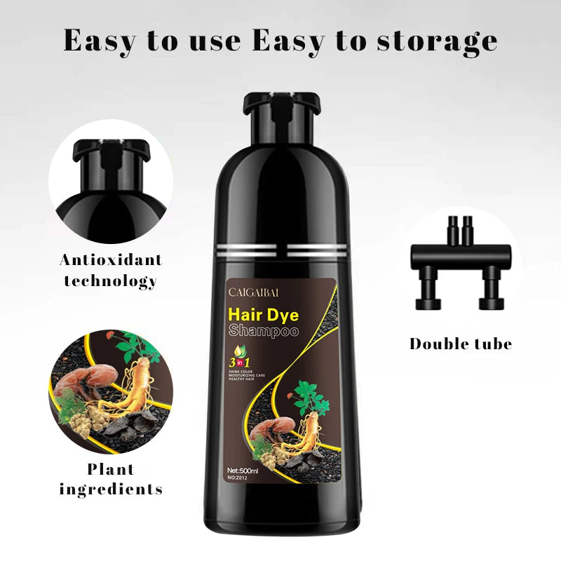 Shampoo Colorante Erbe Nero e marrone